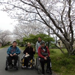 精矛神社　花見